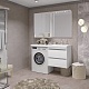 Opadiris Мебель для ванной Фреш 120 R под стиральную машину подвесная белая – фотография-21